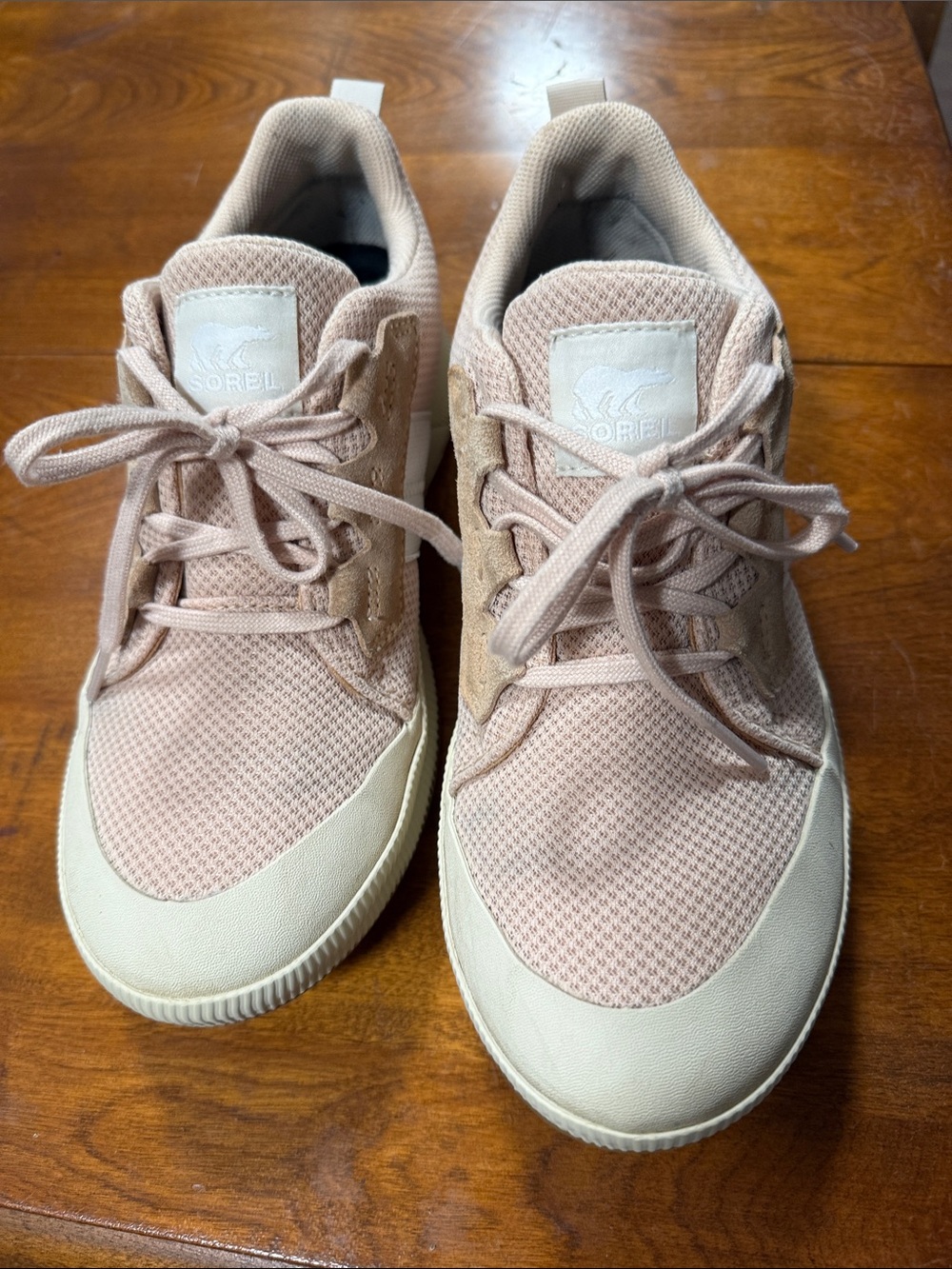 Sorel Women's Blush Pink Lace-Up In and Out waterproof Sneakers